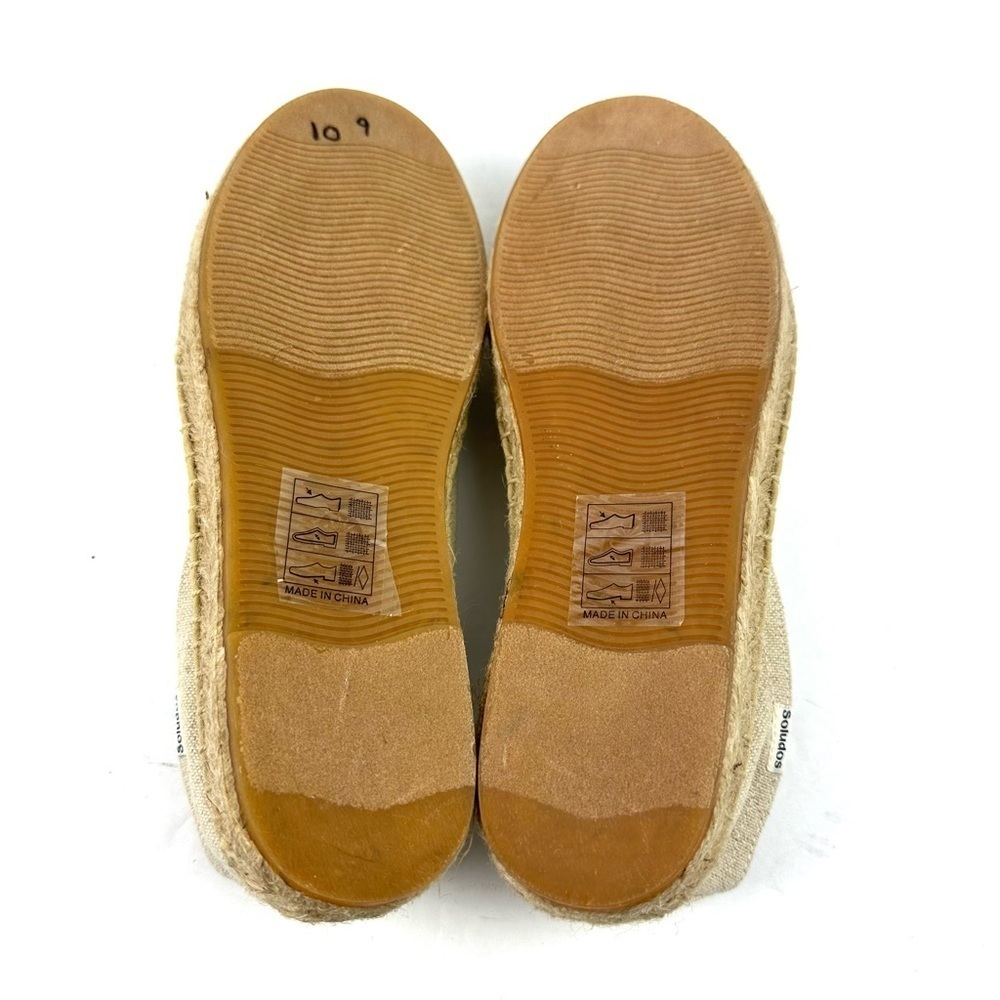 Soludos Rosewood Espadrilles Flats 10 Mayakoba Aqui Me Quedo Shoe Womens New - Picture 6 of 8